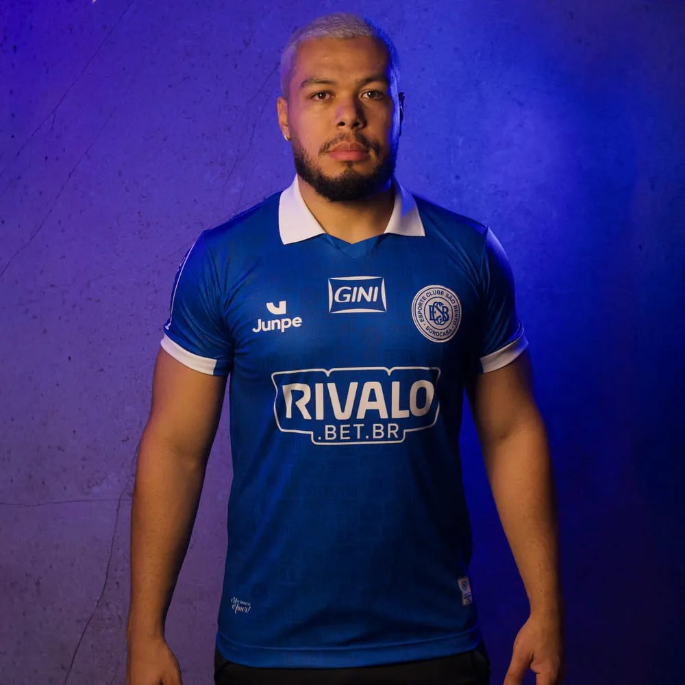 Camisa São Bento I Junpe 2026 Torcedor C/Patrocínio Azul